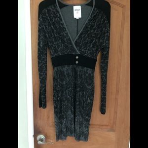 Decide 1.8 dress black and gray printed Size S